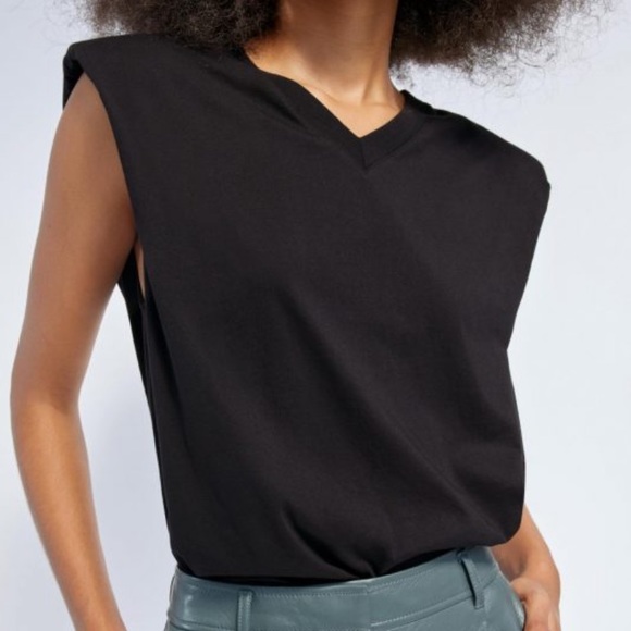 NWT Babaton Shoulder Pad Shirt XXS - Picture 4 of 11